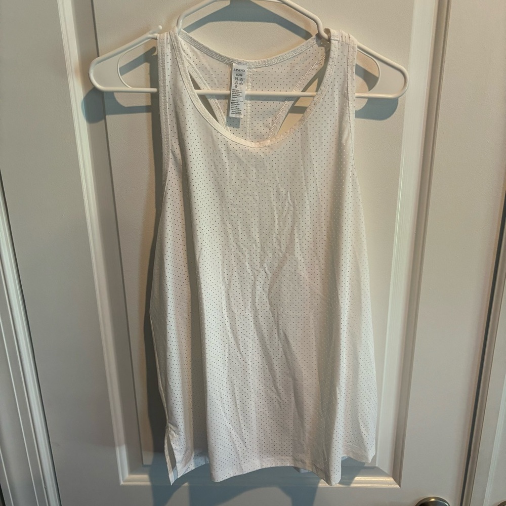 Spanx Mesh Racerback Tank Top Size XL